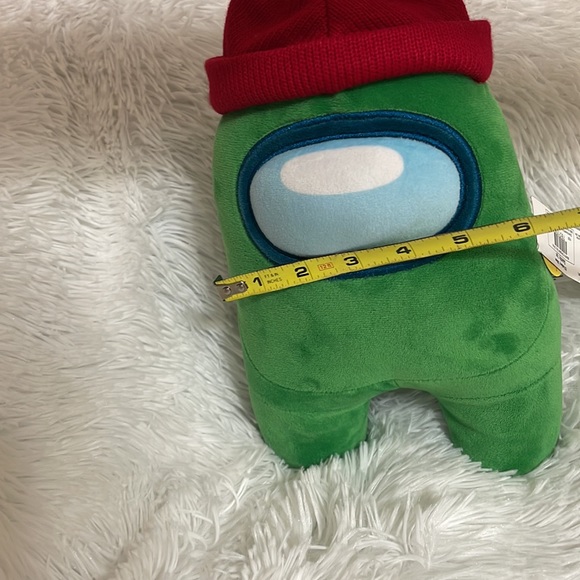 Among Us 12” Plush Green with Red Cap!  NWT - Picture 11 of 13